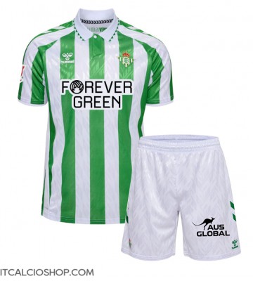 Real Betis Prima Maglia Bambino 2024-25 Manica Corta (+ Pantaloni corti)